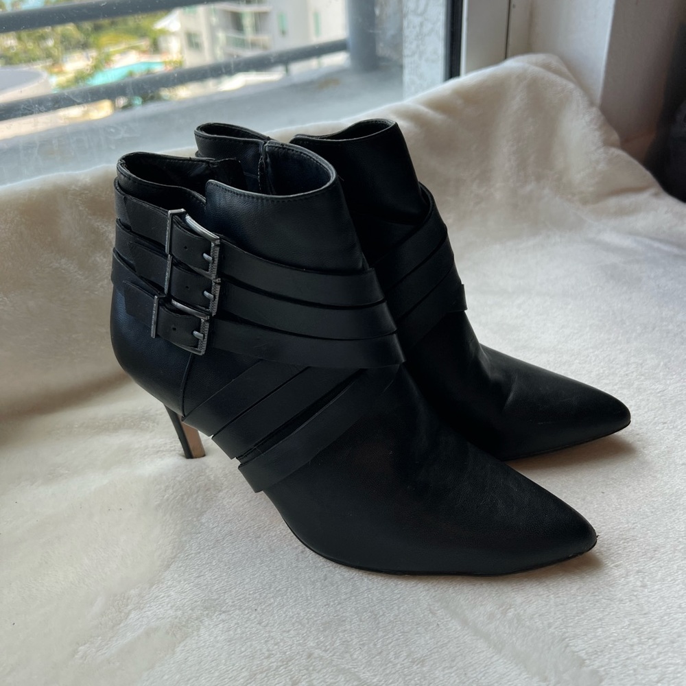 BCBGeneration Black Booties Heels